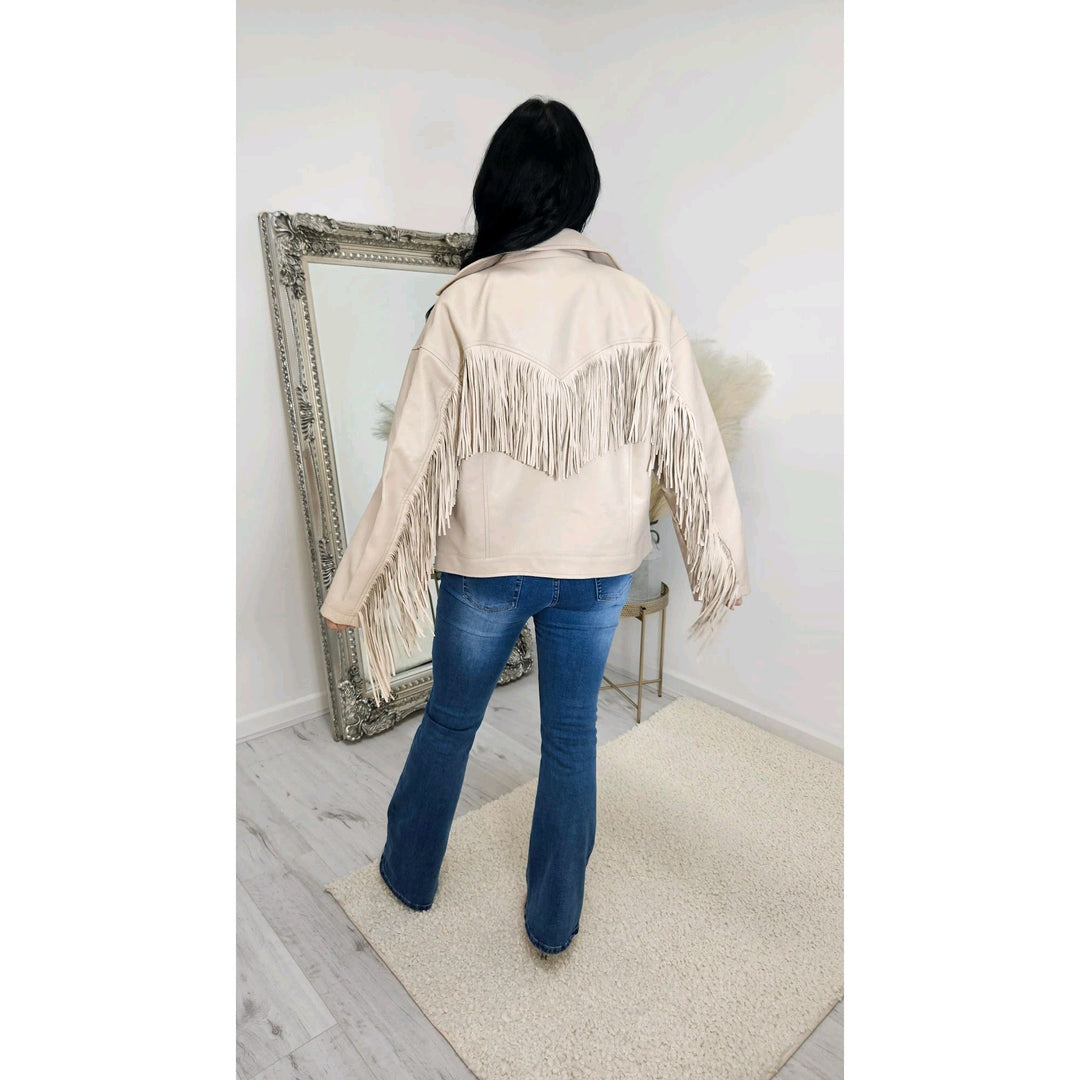 Francesca Fringed Jacket - (choose your Colour & Size)