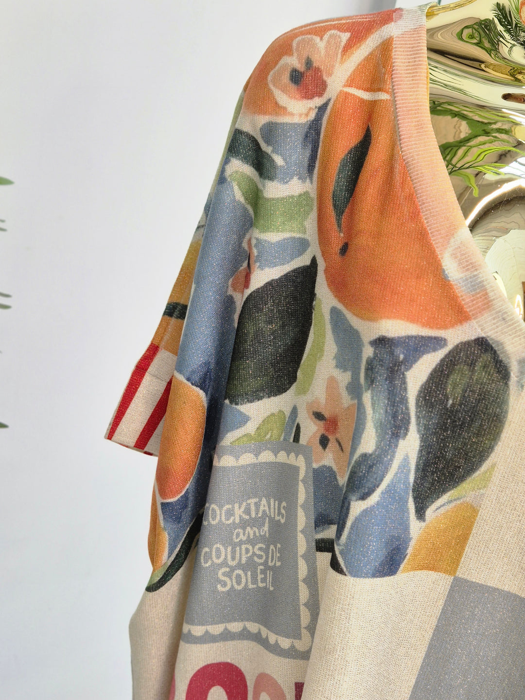 Carla Shimmer Top -  Trip around the Sun (Oversized)