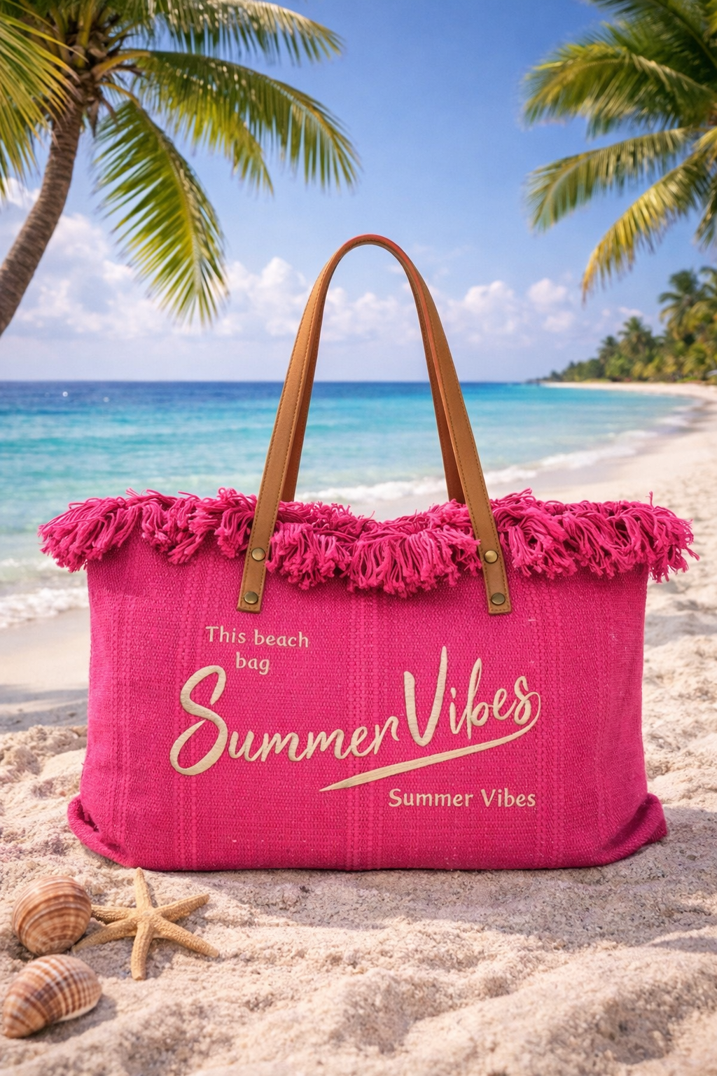 Summer Vibes Beach Bag - (choose your Colour)