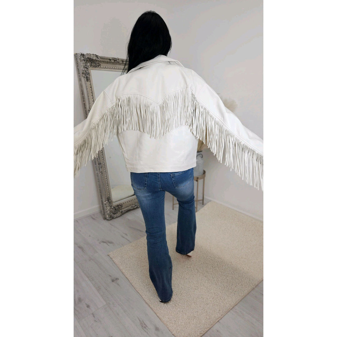 Francesca Fringed Jacket - (choose your Colour & Size)