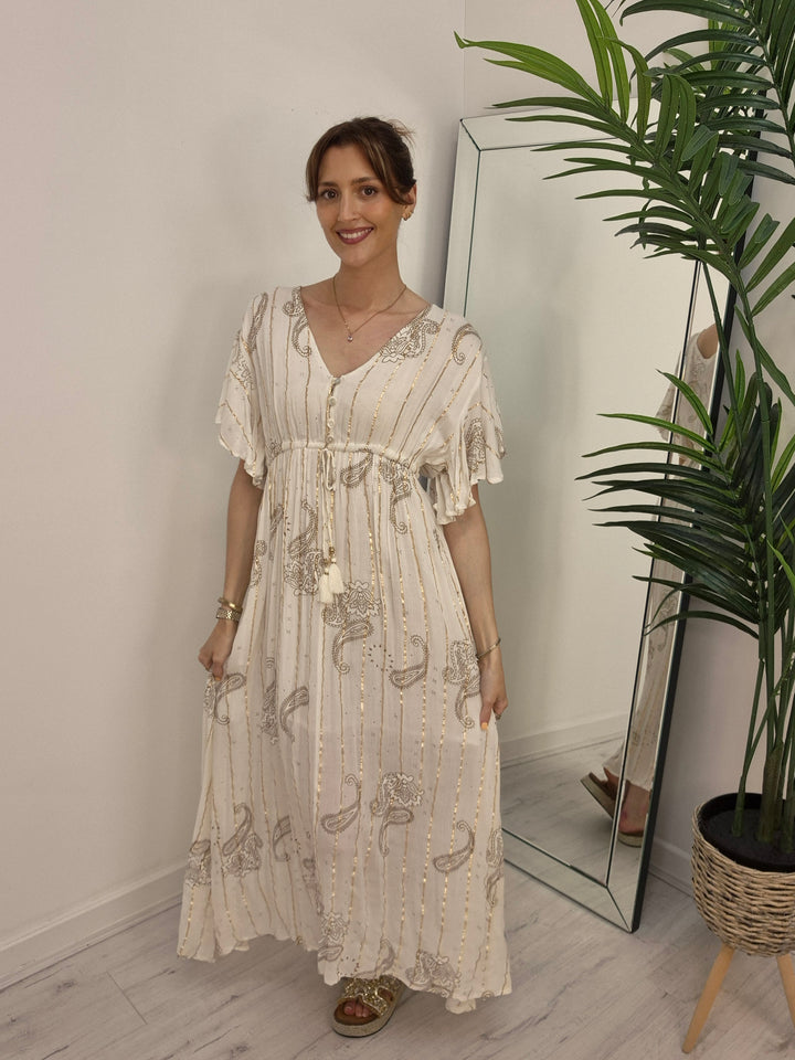 Bali Midi/Maxi Dress - Ivory