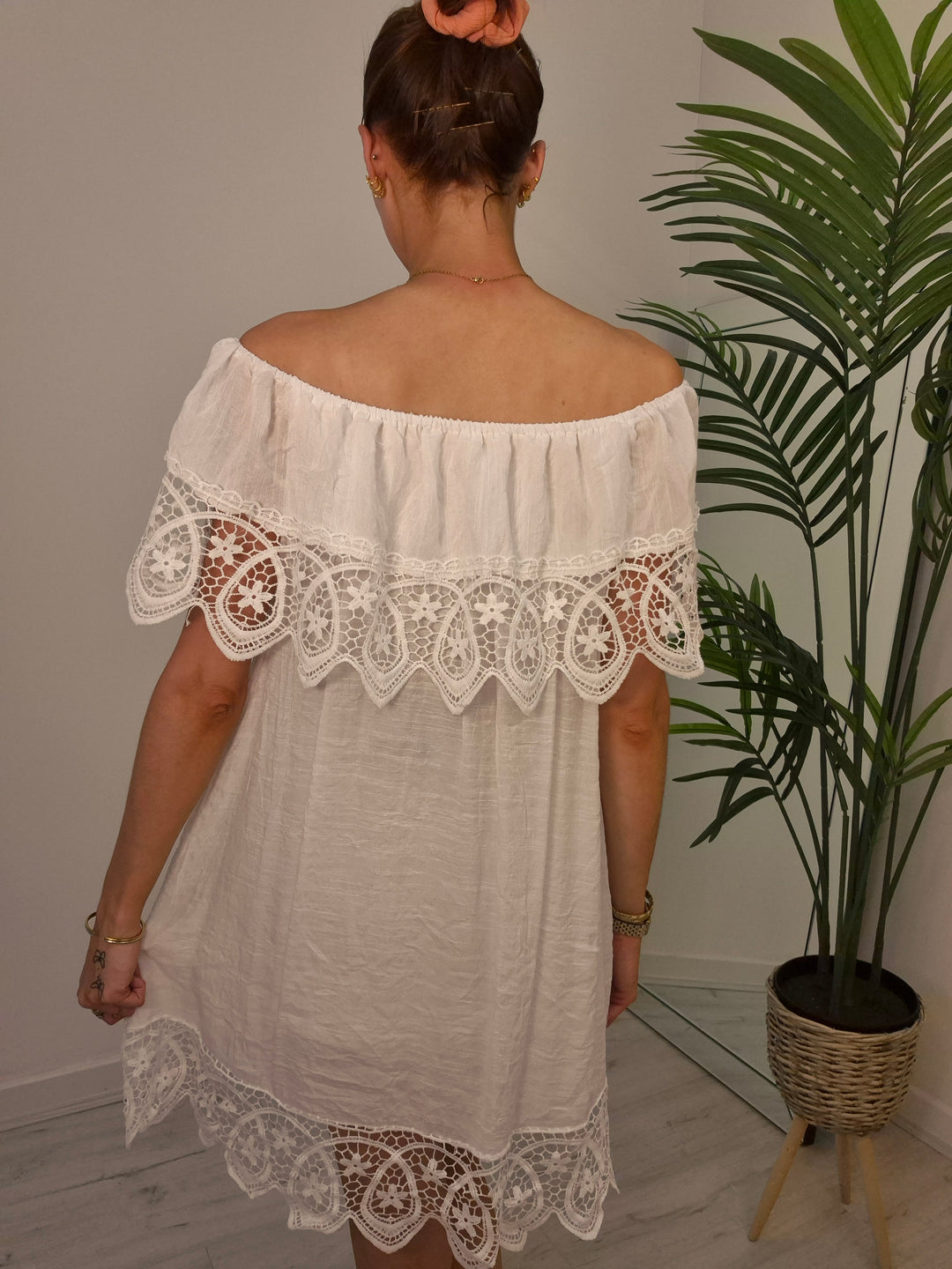 Florence Bardot Beach Dress (choose your Colour)
