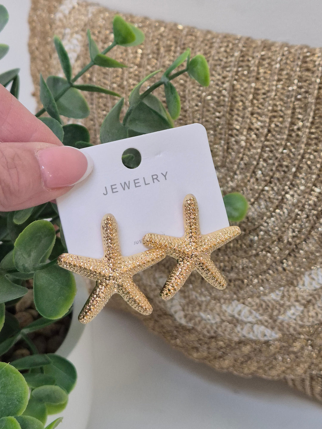 Starfish Earrings (Pierced) - Large Size