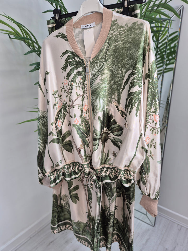 Tropical Two Piece Co-ord Set (Trousers & Jacket) (choose your Colour)