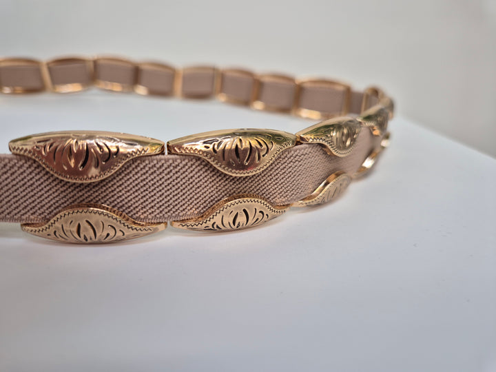 Stretchy Belt (Gold Tone) - (choose your Colour/Style)