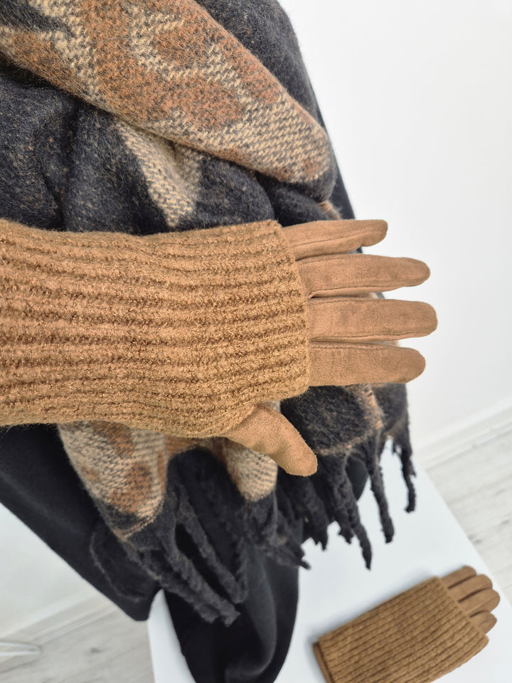 4 in 1 Gloves - Camel