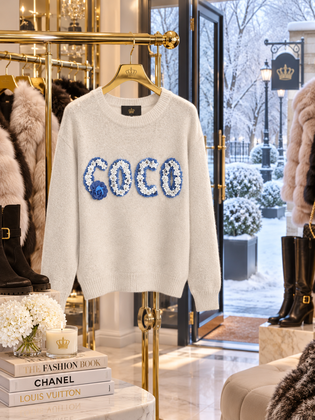 Coco Cosy Jumper - Oatmeal (One Size, fits from Size 8 up to Size 16)
