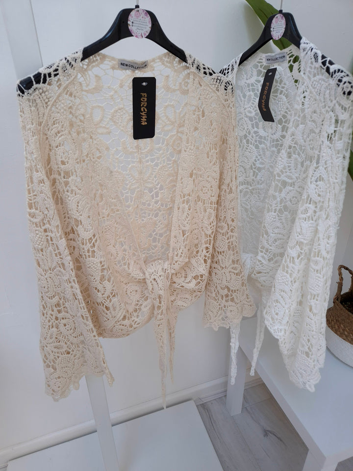 Tuscan Crochet Shrug/Cardigan - (choose your Colour) - (Curvy)