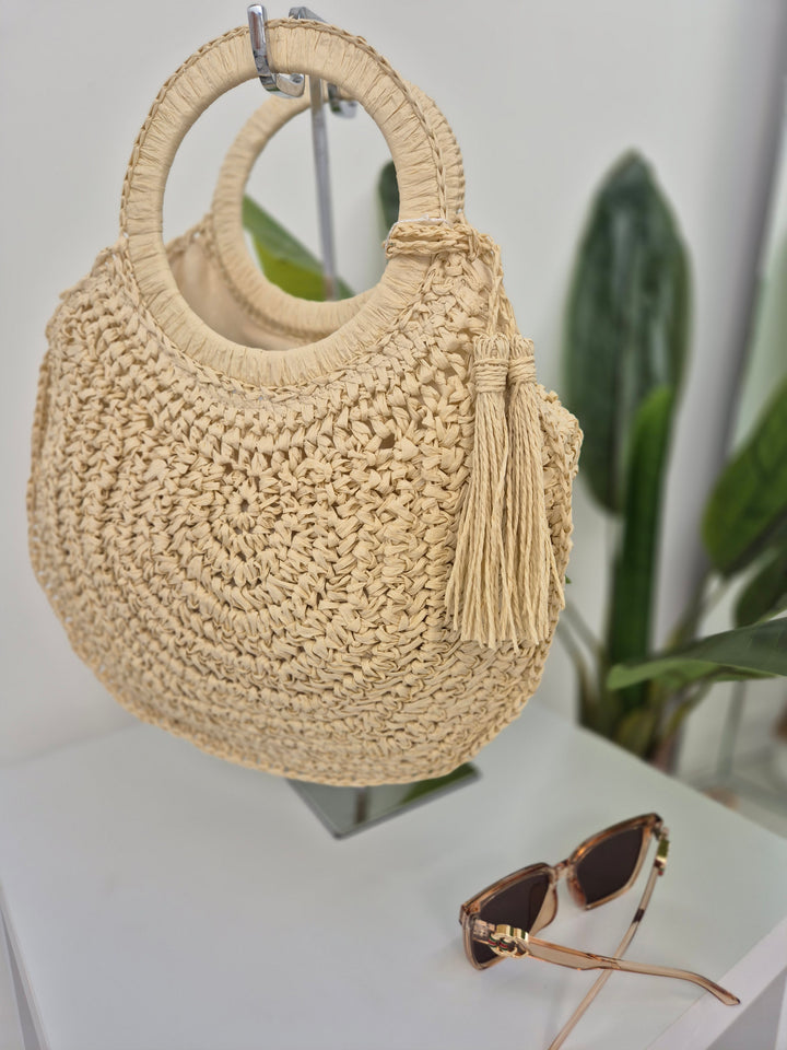 Woven Raffia Bag - (choose your Colour)