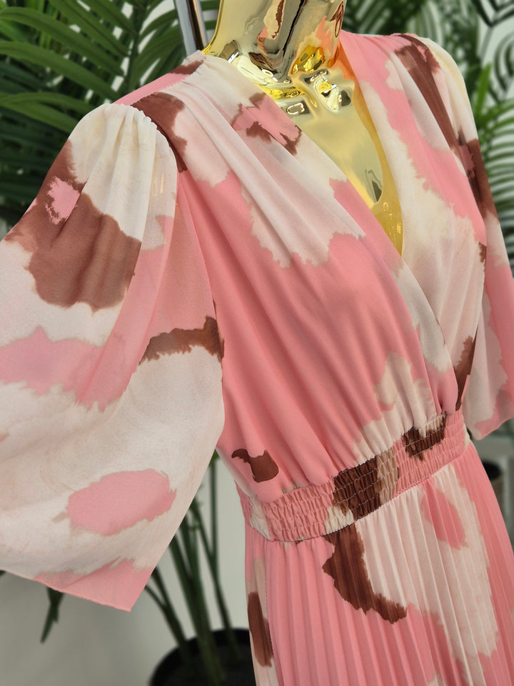 Maisy Moo Pleated Wrap Dress - (choose your Colour) - (One Size fits up to Size 16)