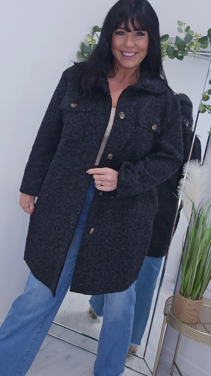 Jessica Longline Shacket - (choose your Colour)