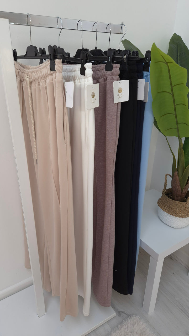 Jenny Seamed Wide Leg Pants/Joggers - (choose your Size & Colour)