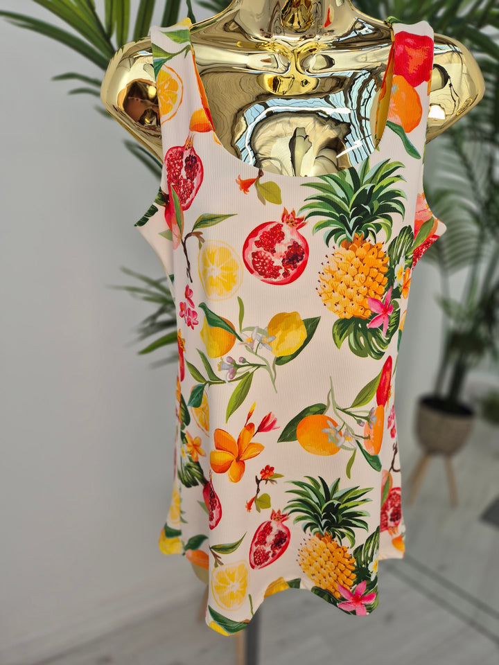 Double Layered Vest Top - Tropical