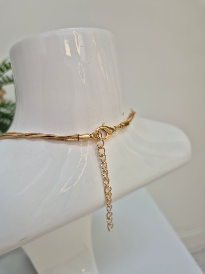 Swirl Necklace - Gold Tone