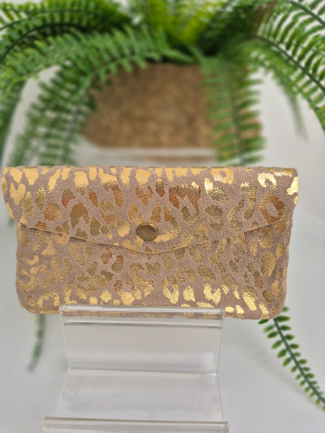 Leather Metallic Purse - (choose your Colour & Size)
