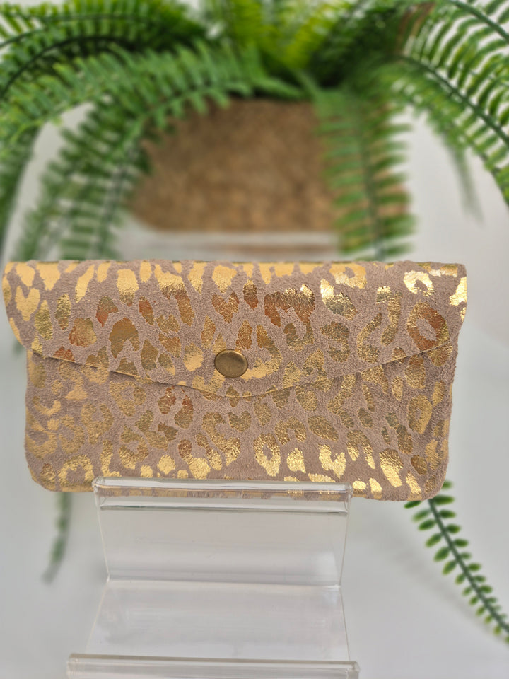 Leather Metallic Purse - (choose your Colour & Size)