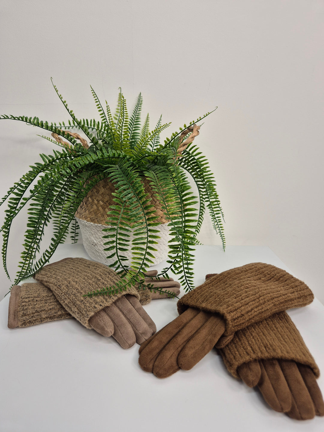 4 in 1 Gloves - Camel