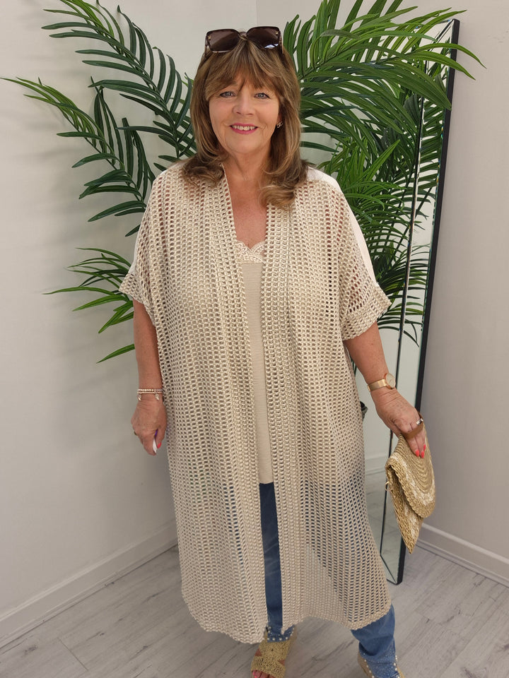 Ibiza Gold Metallic Crochet Kaftan - (choose your Design)