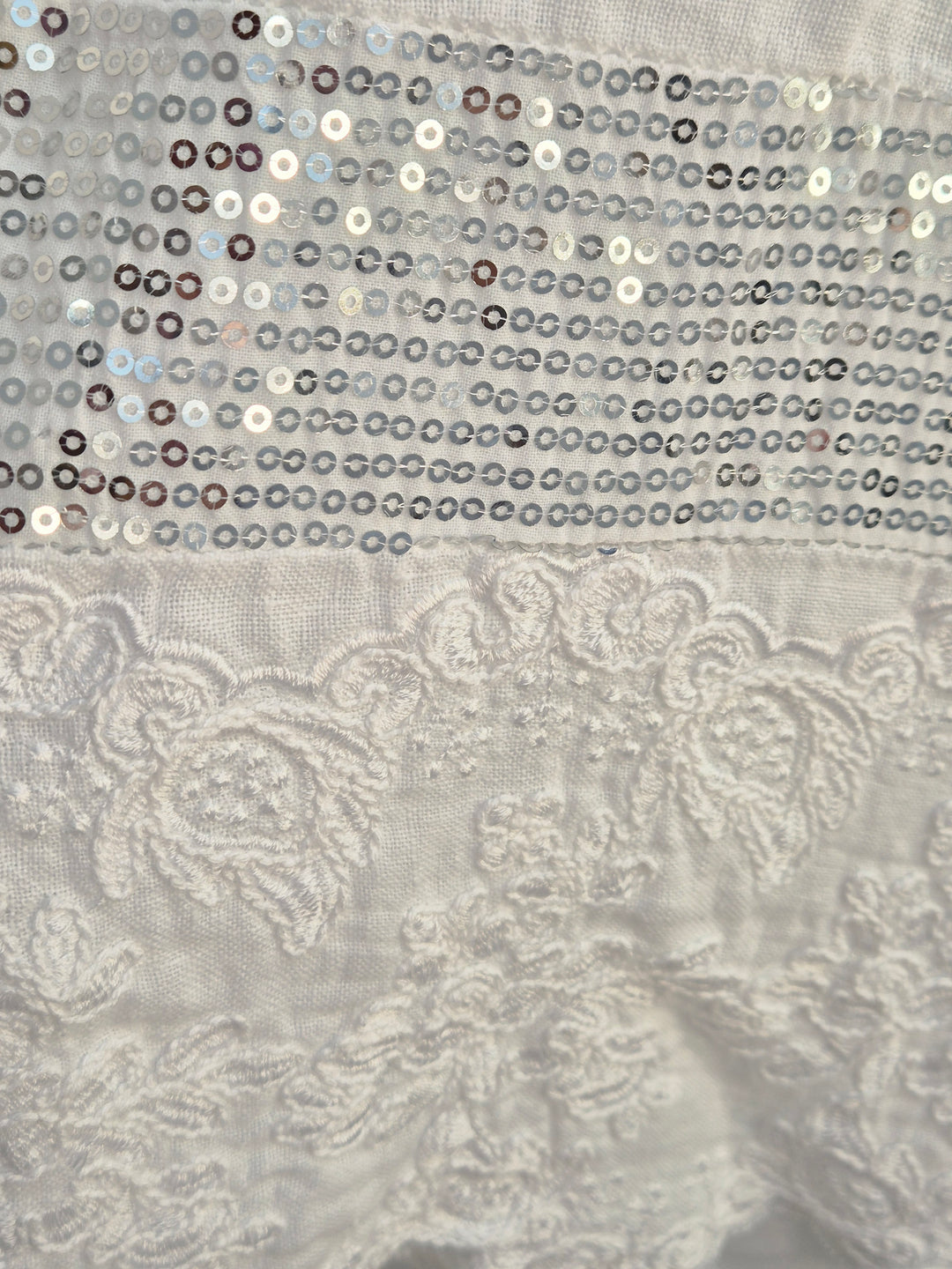 Linen Sequin Co-ord Set (2 Piece) - (One Size, fits from Size 12 to Size 16/18) - (Choose your Colour)