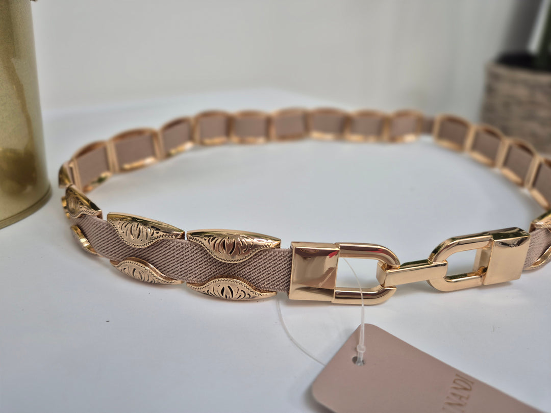 Stretchy Belt (Gold Tone) - (choose your Colour/Style)