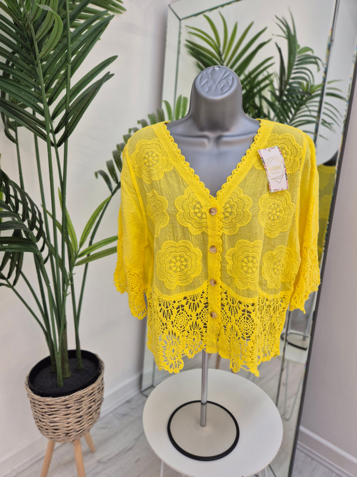 Florence Lace Top - (choose your Colour)