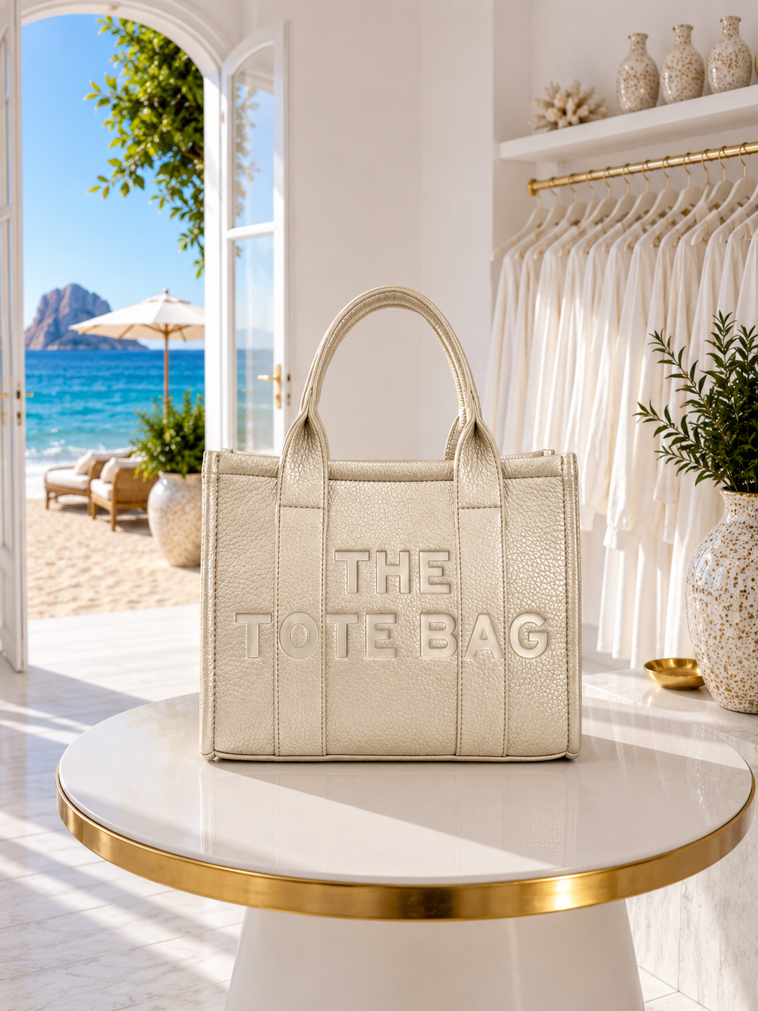 The Tote Bag - Metallic Gold (Medium Size)