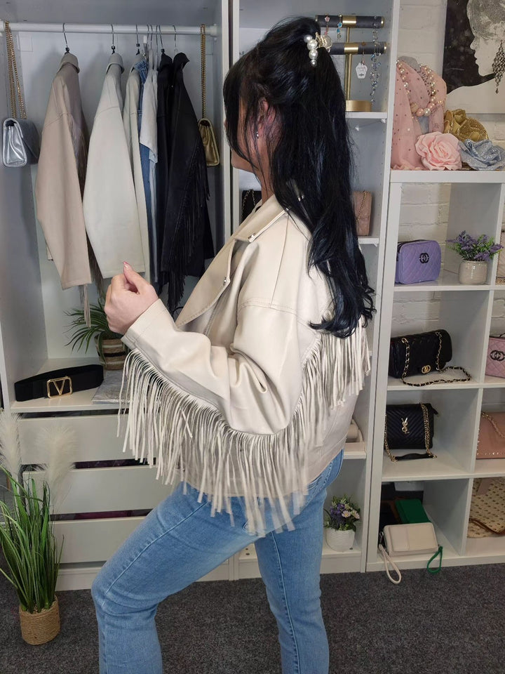 Francesca Fringed Jacket - (choose your Colour & Size)