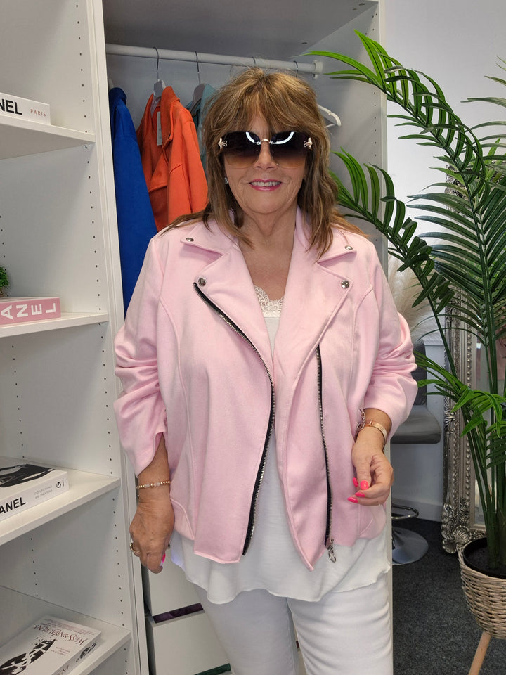 Bella Biker Jacket (choose your Colour) - (Curvy)