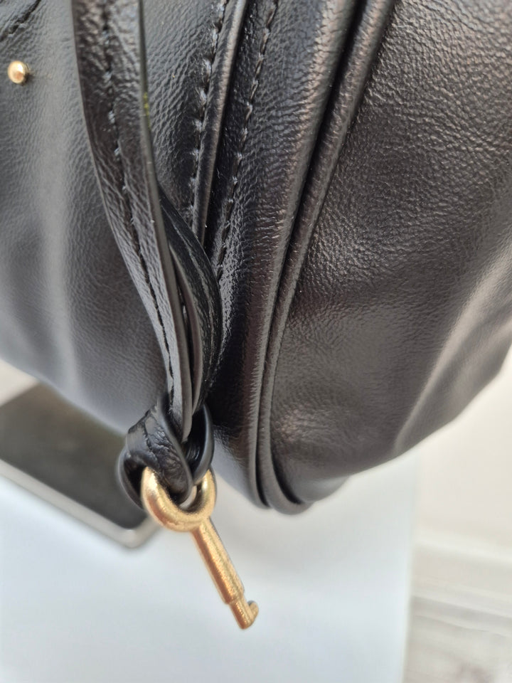 Mia Faux Leather Bag - Black
