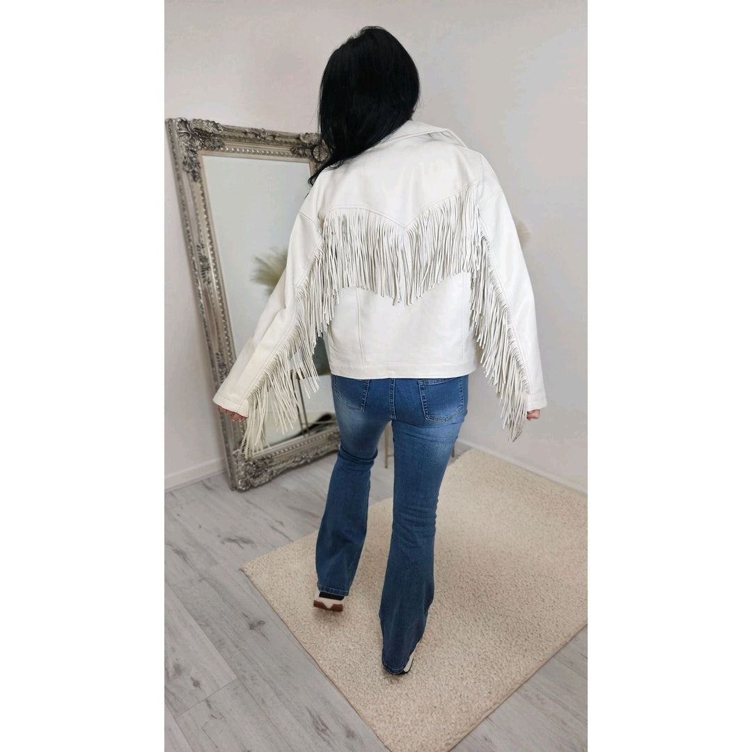 Francesca Fringed Jacket - (choose your Colour & Size)