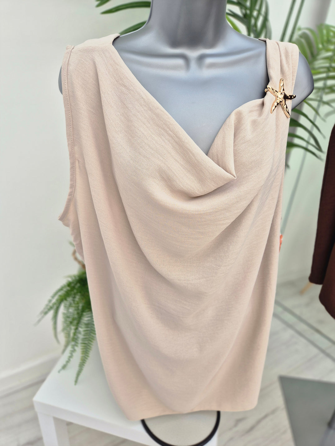 Starfish Cowl Neck Top (choose your Colour) - (fits Sizes 14 to 20)
