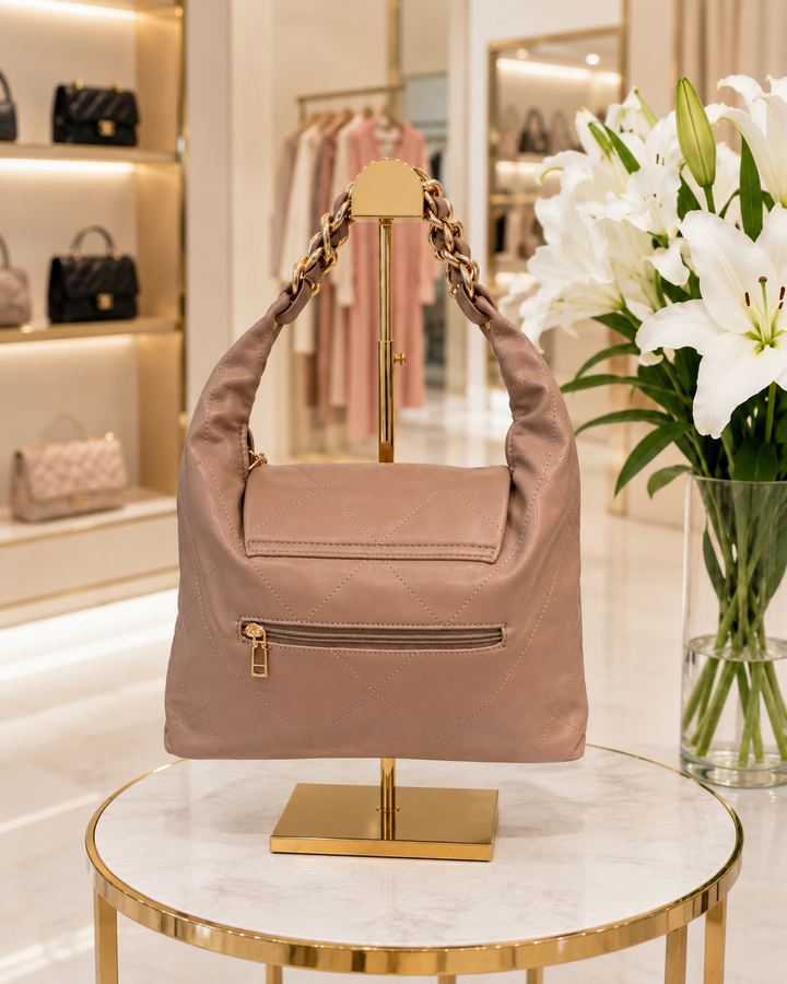 Quilted Tote Bag (Squishably Soft) - Mocha