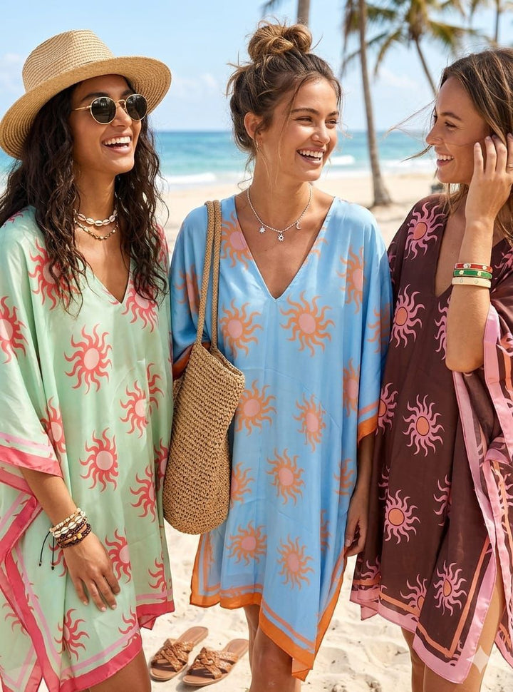 Silk Kaftan Sunburst (Oversized) - (choose your Colour)