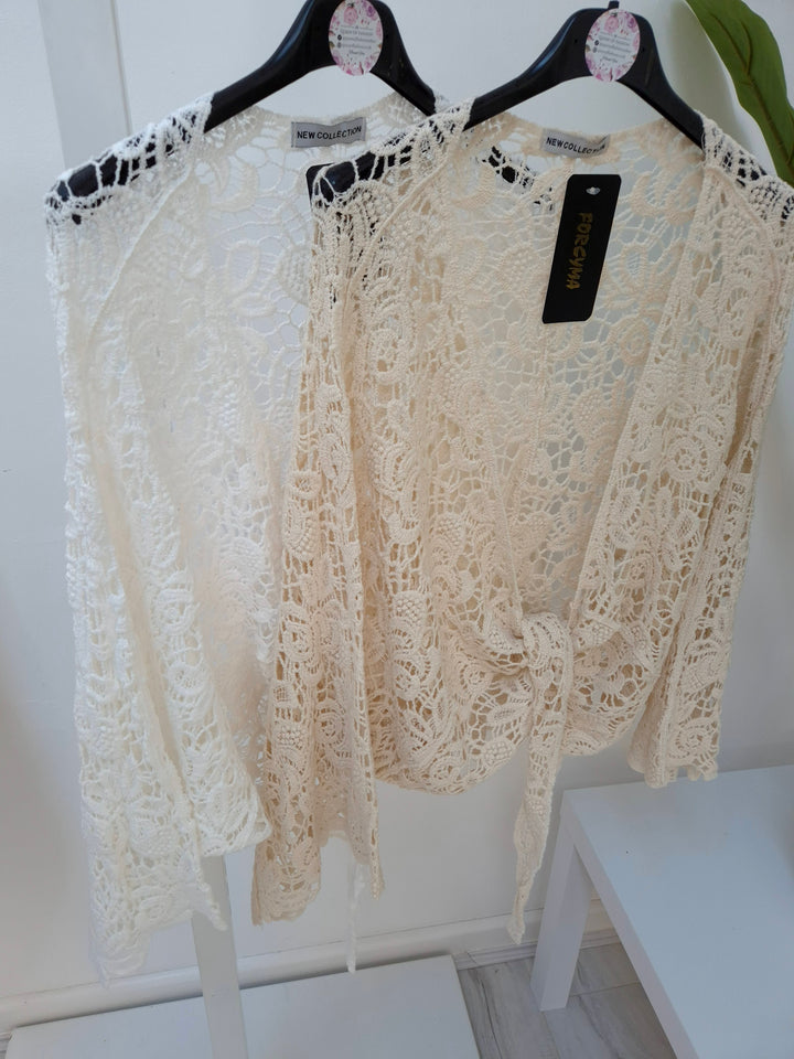 Tuscan Crochet Shrug/Cardigan - (choose your Colour) - (Curvy)