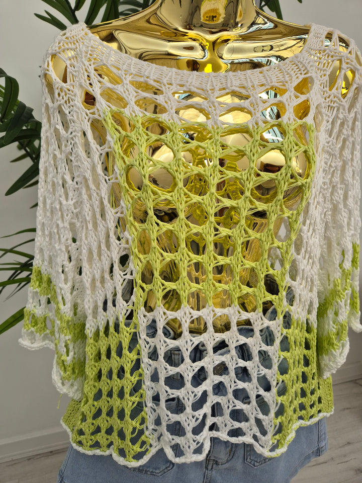 Elizabeth Crochet Top - Lime