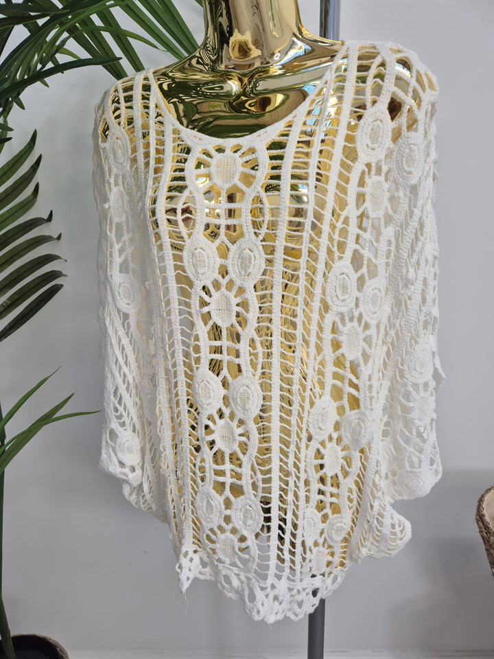 Carly Crochet Top - (choose your Colour) - (Curvy)