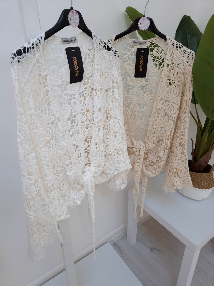 Tuscan Crochet Shrug/Cardigan - (choose your Colour) - (Curvy)