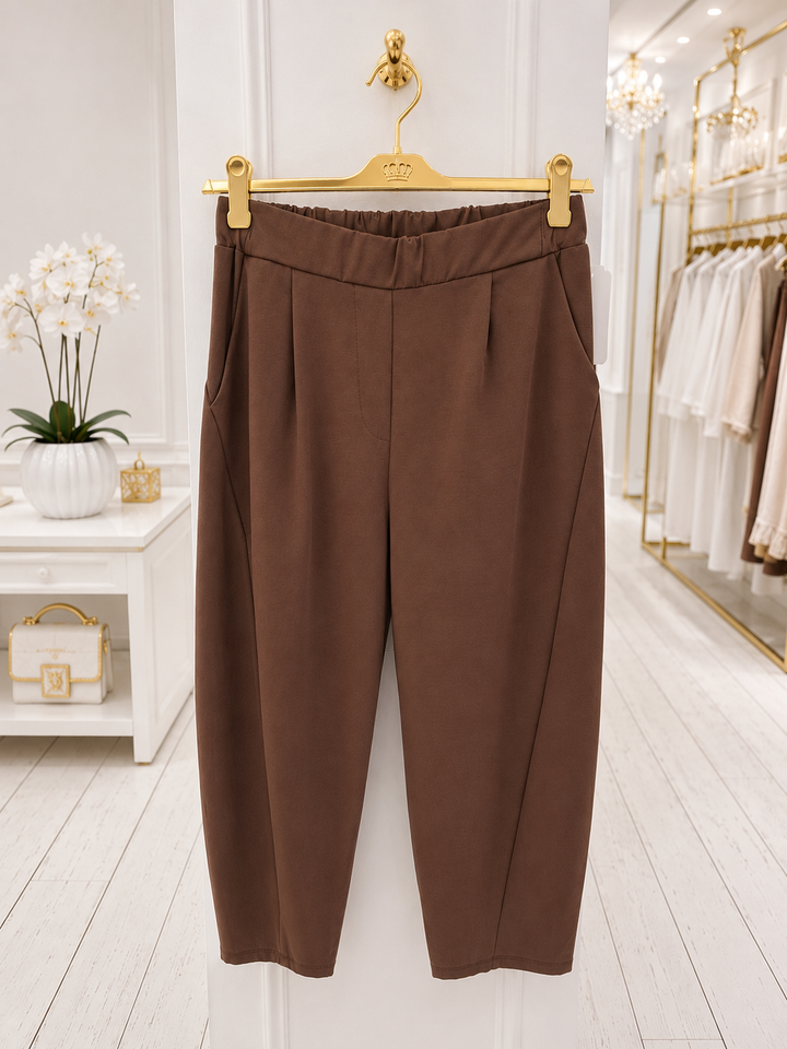 Tasha Barrel Leg Pants with Pockets (One Size/Curvy, fits from Size 14 up to Size 18) - (choose your Colour)