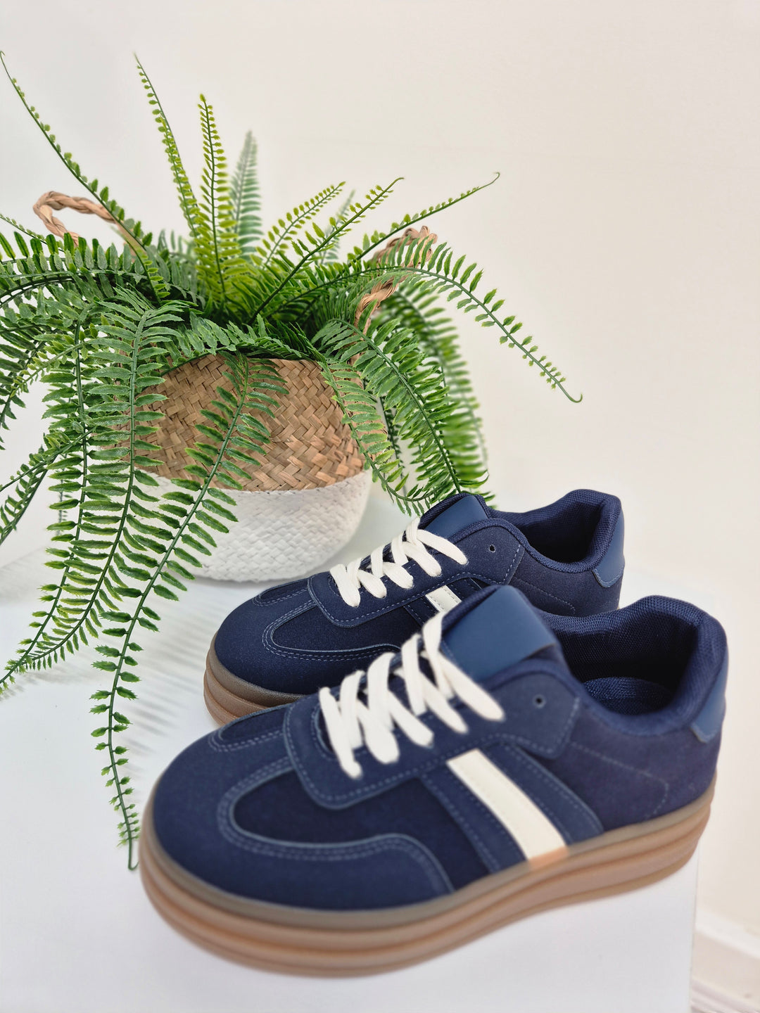 Dakota Chunky Trainers - Blue (choose your Size)