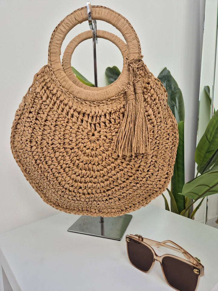 Woven Raffia Bag - (choose your Colour)
