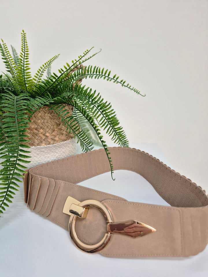 Stretchy Belt with Large Buckle - (choose your Colour) (One Size up to Size 18)