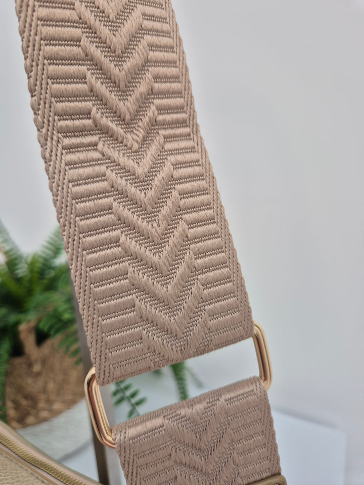 Diamond Quilted Bag - Metallic Gold (Gold Tone)