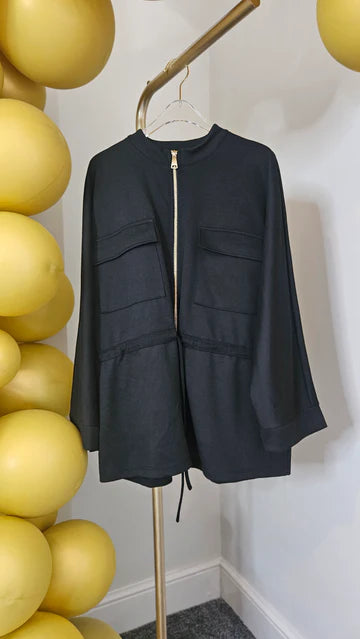 Sassy Drawstring Jacket - (choose your Colour) - One Size fits up to Size 18