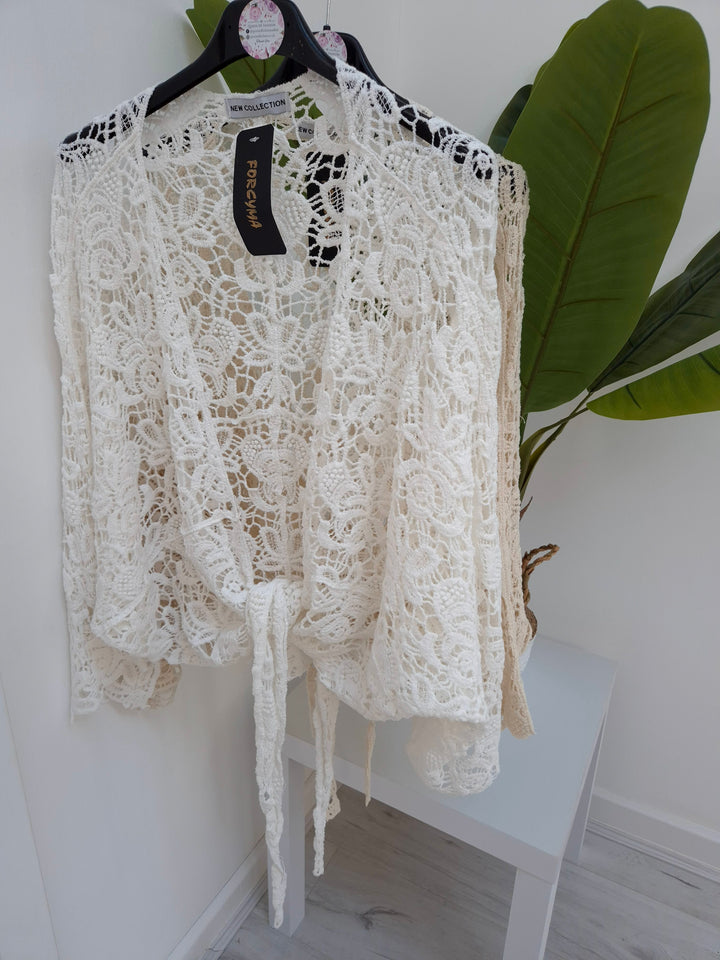Tuscan Crochet Shrug/Cardigan - (choose your Colour) - (Curvy)