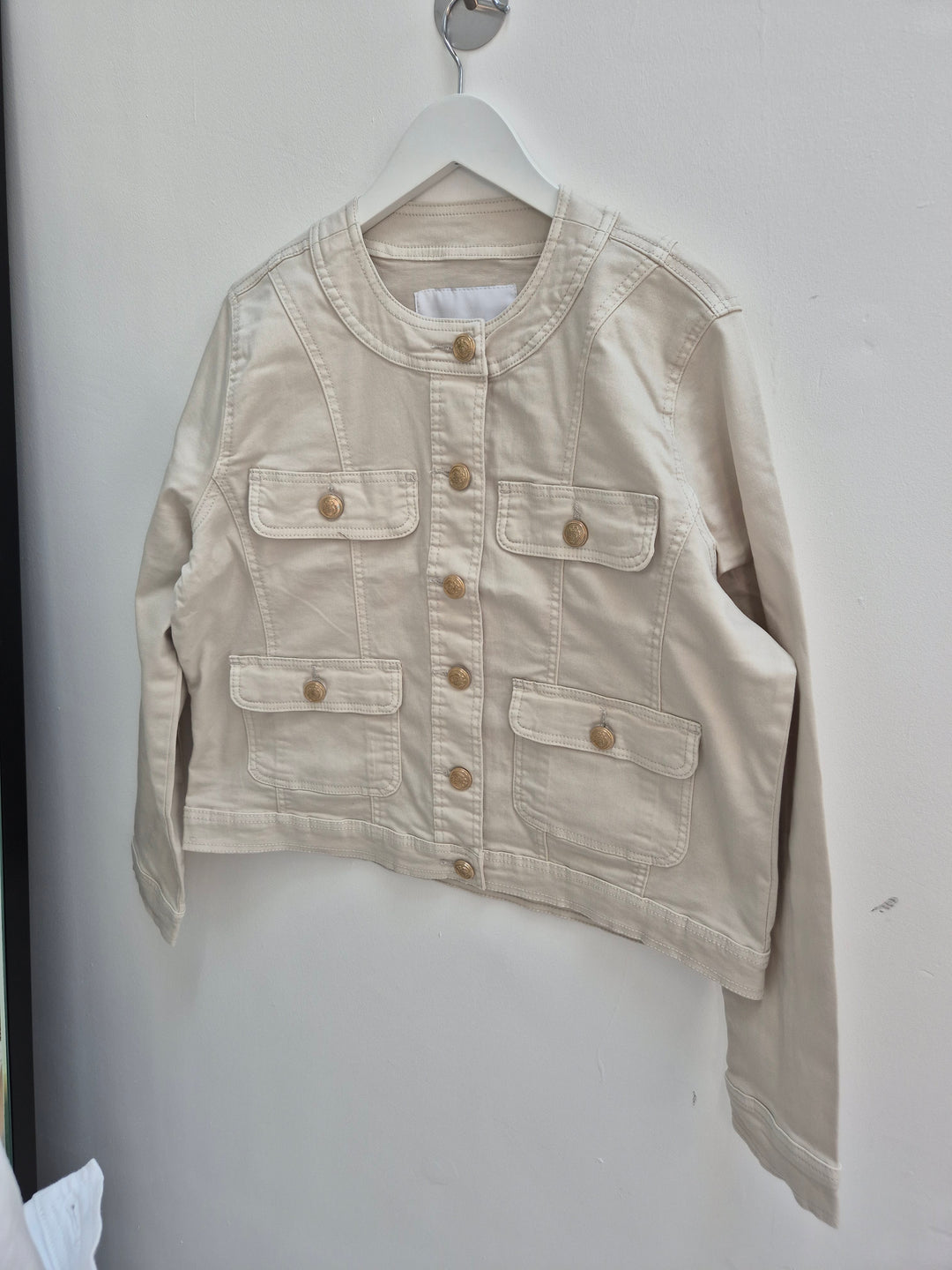 Denim Jacket with Baroque Buttons (Size 18) - (choose your Colour)