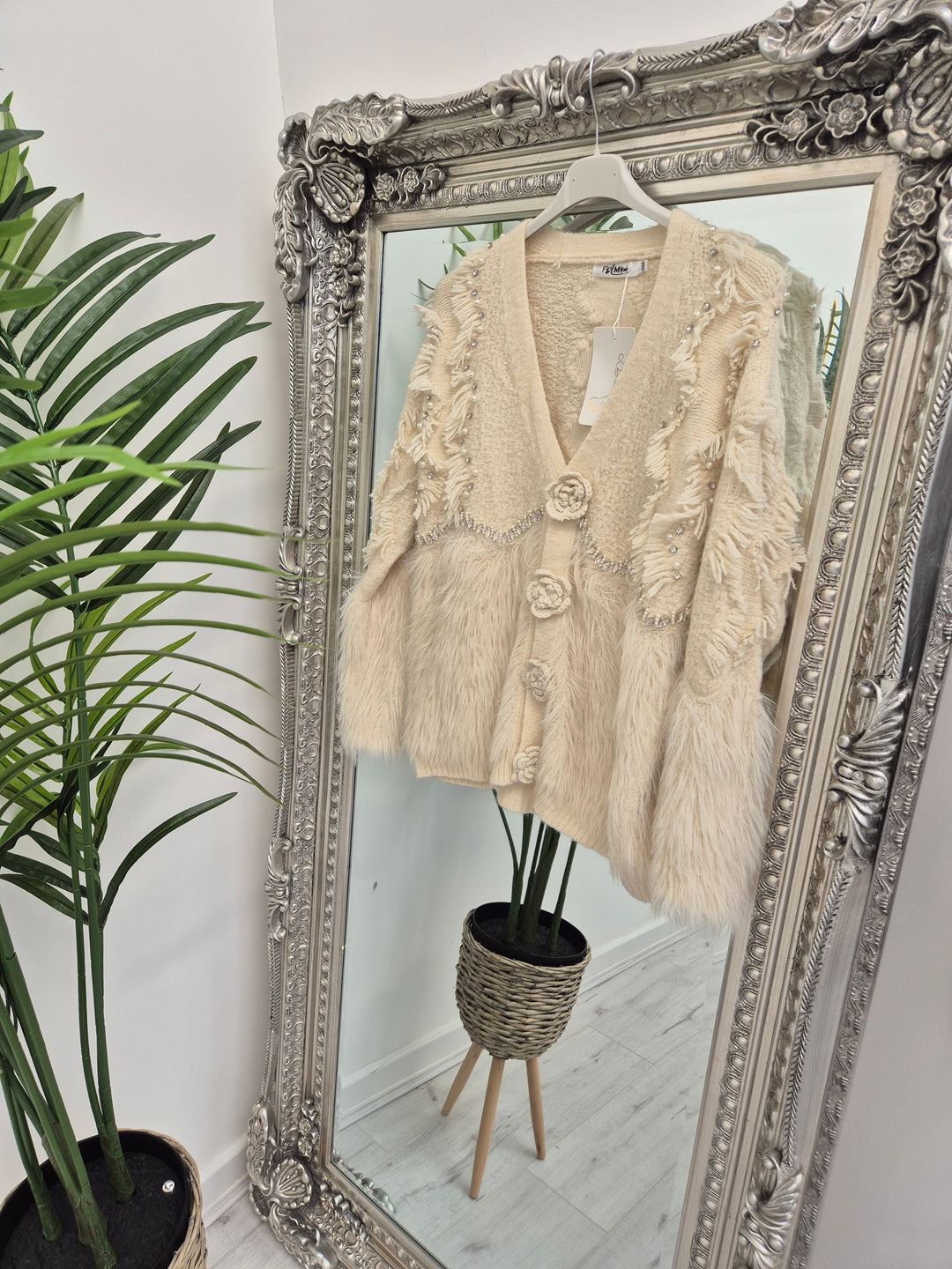 Christabelle Crystal & Pearl Cardigan - (choose your Colour & Size)
