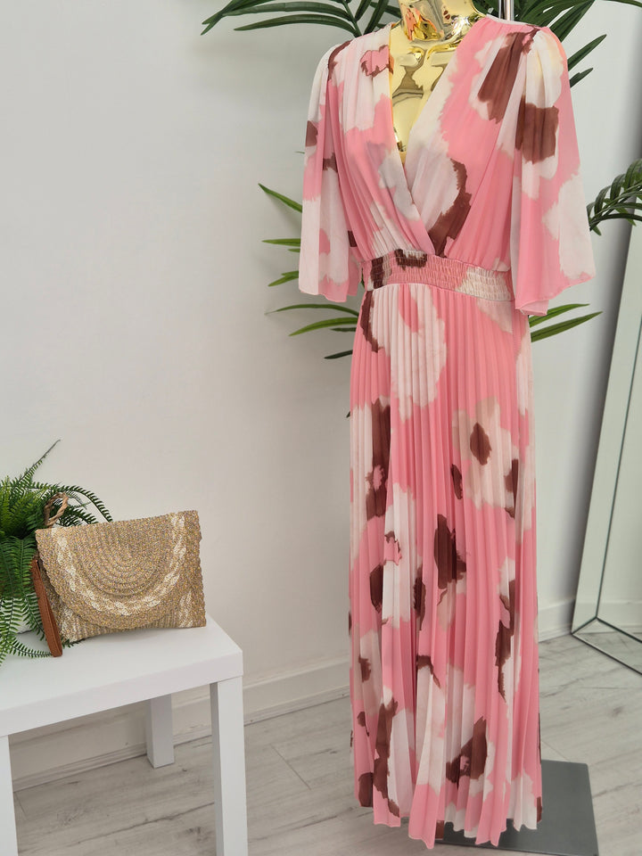 Maisy Moo Pleated Wrap Dress - (choose your Colour) - (One Size fits up to Size 16)