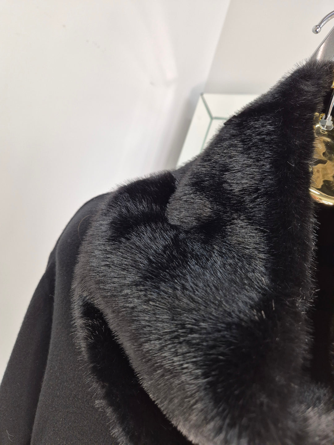 Oslo Faux Fur Infinity Snood - Black