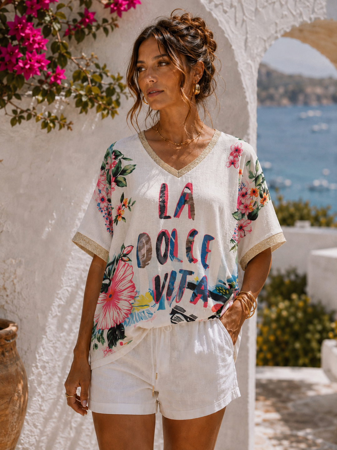 La Dolce Vita - (One Size/Curvy fitting from Size 14/16 up to Size 20) White