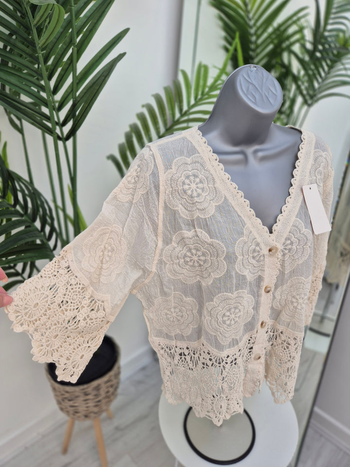 Florence Lace Top - (choose your Colour)